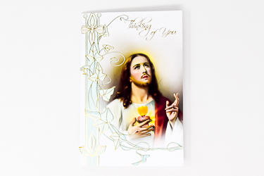 Thinking of you Card - Sacred Heart Of Jesus.