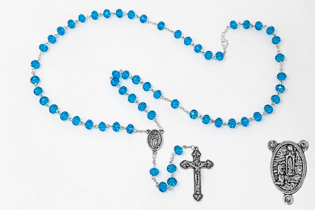 Turquoise Crystal Rosary.