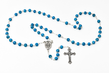 Turquoise Miraculous Rosary Beads.