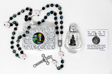 Virgin Mary Pendant & Rosary Gift Set.