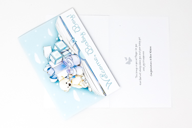 Welcome Card For a Baby Boy.
