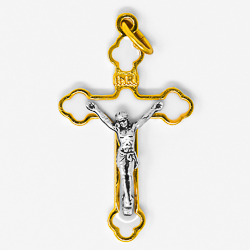 White Crucifix Pendants.