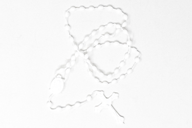 White Plastic Rosary.