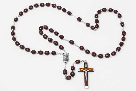  Bernadette Brown Rosary beads