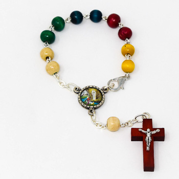 Wooden Missionary Car Rosary.