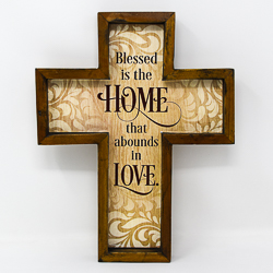 Wall Cross - Blessed is the Home.