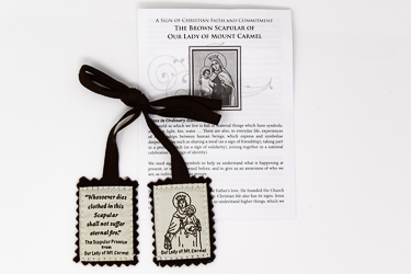 Wool Embroidered Scapular.