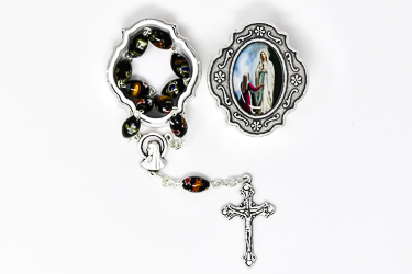 Murano Decade Rosary and Rosary Box. 