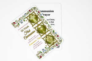 Prayer Card First Holy Communion Day.
