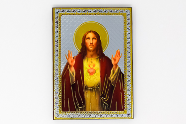 Sacred Heart of Jesus Icon Wall Plaque.