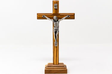 Free Standing Olive Crucifix.
