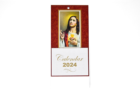 Sacred Heart of Jesus Standing Calendar 2024.