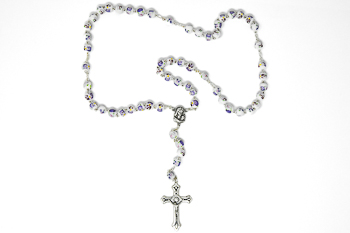 Amethyst Ceramic Rosary Beads 
