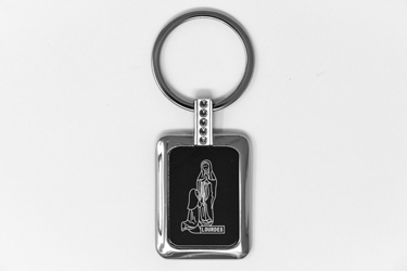 Lourdes Silver Key Chain