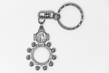 Rosary Ring Keychain.