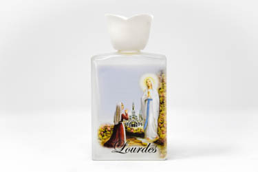 Lourdes Water in an Apparition Bottle.
