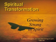 christian spiritual transformation