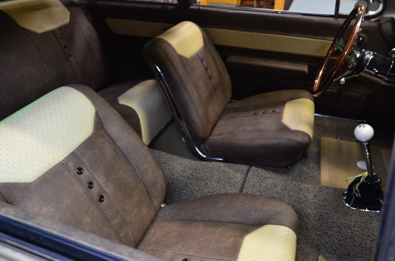 Shusta Custom Interior Hot Street Rat Rod Upholstery