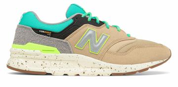 New Balance Men's 997H Shoes Tan with Blue