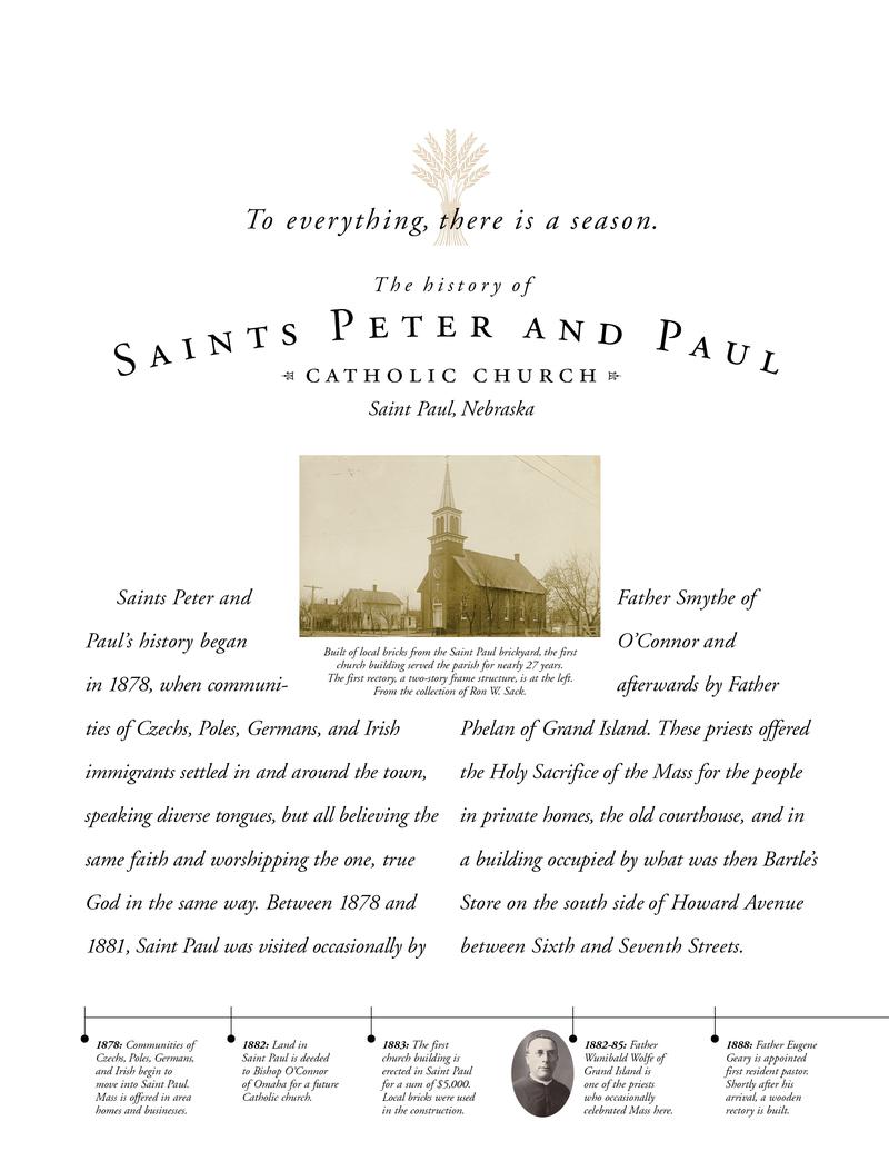 Church History of Sts. Peter and Paul, St. Paul